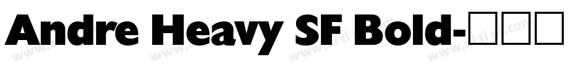 Andre Heavy SF Bold字体转换